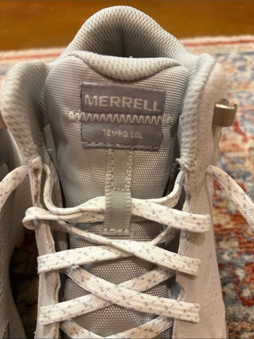 Merrell Women's Light Gray Athletic Hiking Sneakers - Picture 9 of 15